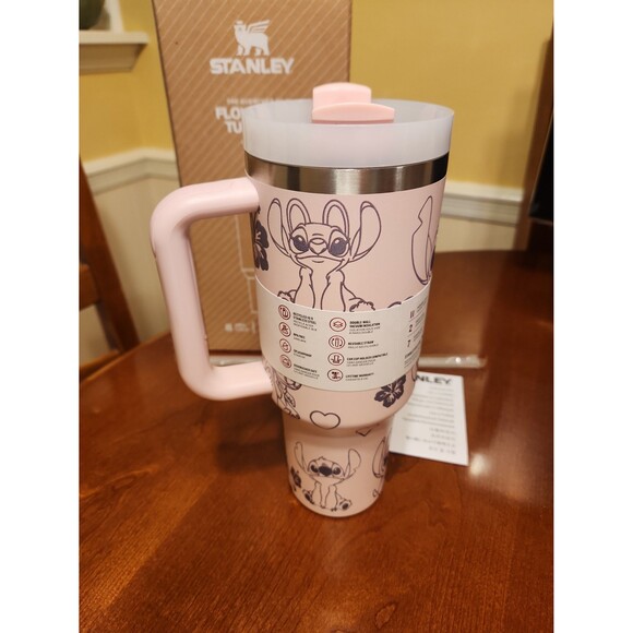 Stanley Disney Collab Pink Stitch Tumbler 40oz NIB - Picture 3 of 8